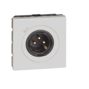 Connettore audio  matixgo xrl 3 pin m 2 moduli bianco - jw4296