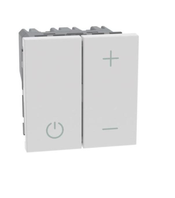 Dimmer a pulsane Bticino MatixGo uscita 0-10V 2 moduli bianco - JW4410 01