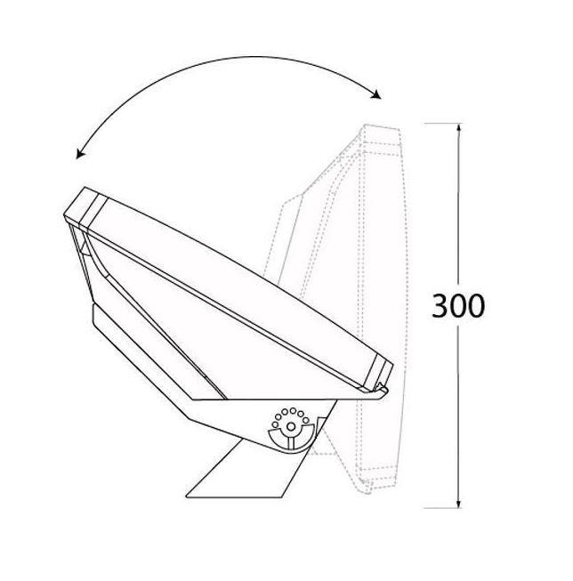 Lampada da parete DKL ITALIA Giova/ Germana E27 IP66 nero - D2N1702AYP27 02