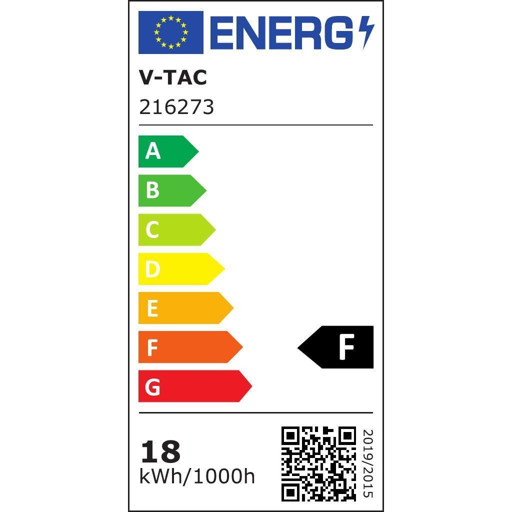 Tubo led T8 V-tac 18W G13 4000K 120cm non ruotabile VT-1277  - 216273 02