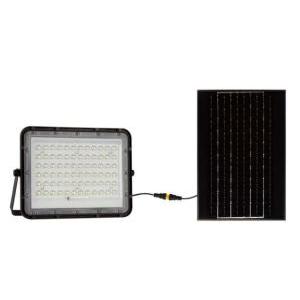 Kit pannello solare con proiettore  1200 lumen 4000k 3metri di cavo batteria sostituibile vt-120w  - 7826