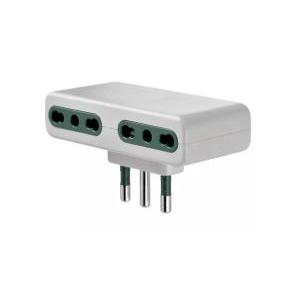 Adattatore multiplo  s17 + 4p17/11 bianco - 01165.b