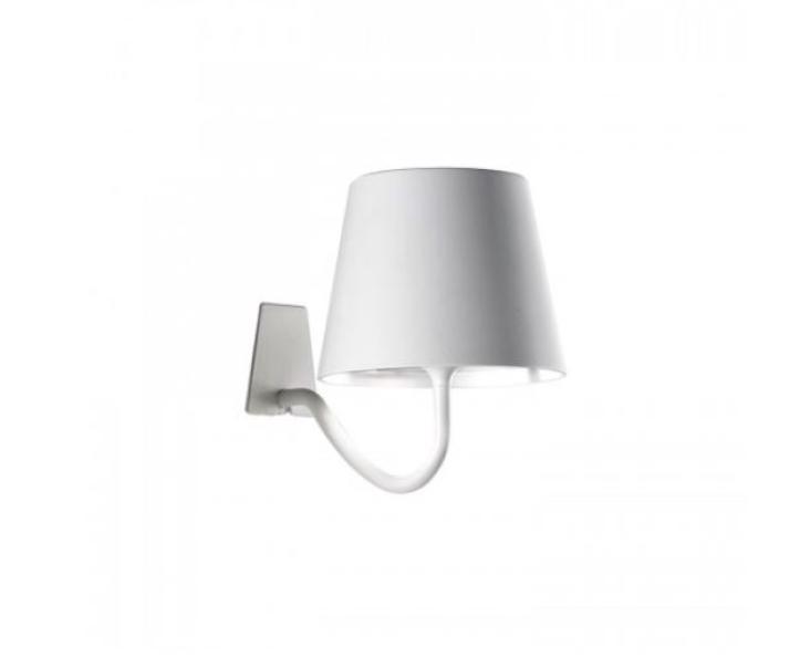 Lampada da parete led Zafferano Poldina ricaricabile  2,2W bianco - LD0288B3 01