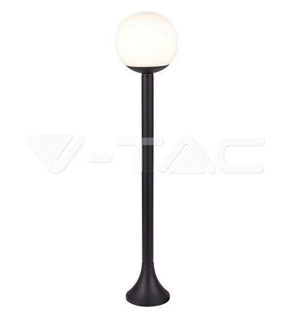 Palo da giardino V-tac 1xE27 IP44 nero opaco VT-1231 - 11827 01