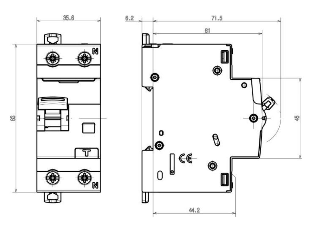 Interruttore magnetotermico Bticino Btdin 1P+N 16A 230Vac - GA8813A16 02