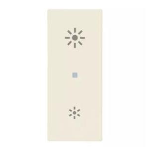 Tasto assiale  linea simbolo dimmer 1 modulo canapa - 31000a.rc