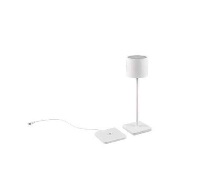 Lampada da tavolo led Trio Lighting Fernandez ricaricabile 1,5W 2700/4000/65000K bianco  - R54096131 01