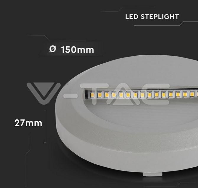 Segnapasso led V-tac 2W 3000K IP65 grigio VT-1142 - 1319 - 211319 04