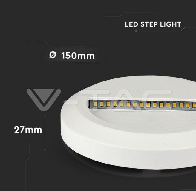 Segnapasso led V-tac 2W 3000K IP65 bianco VT-1142 - 1315 -  211315 04