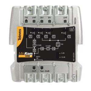 Centrale larga banda  minikom easyf 5 ingressi -  562324