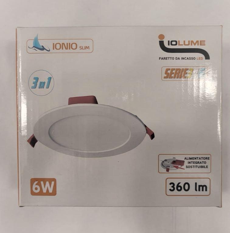 Faretto led da incasso IoLume 6W 3000-4000-6000K  - IOSLIM06WR346 02