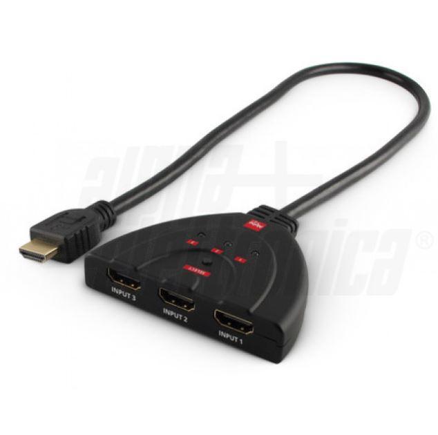 Commutatore HDMI Alpha Elettronica 3 in - 1 out - CT206/7 01