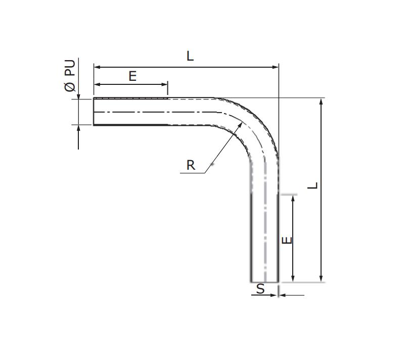 Curva a 90 gradi DKC EUROPE acciaio zincato 32x1,2 mm -  6013-32L 02