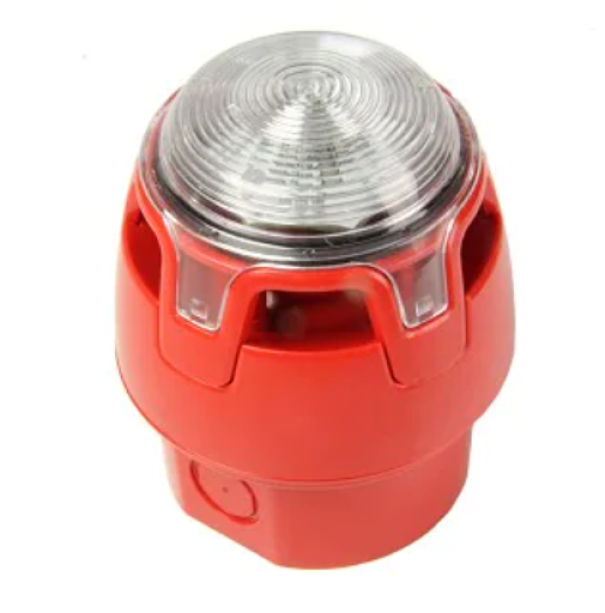 Sirena con lampeggiante led Notifier segnalatore ottico e acustico rosso - CWSS-RW-W5 01