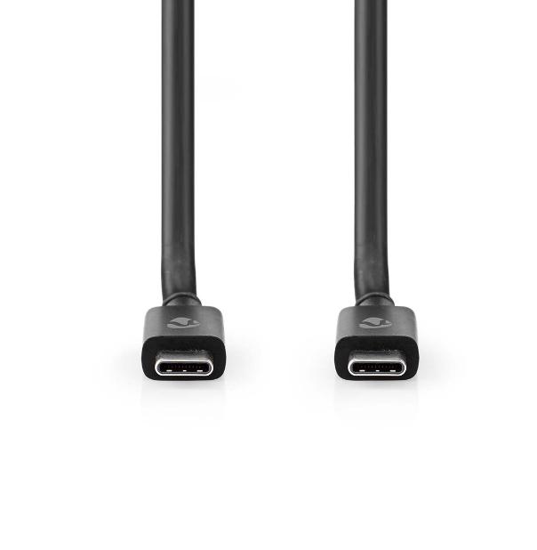 Cavo Usb 4.0 Nedis Gen 2x2 in pvc nero 2 metri - CCGB66020BK20 02