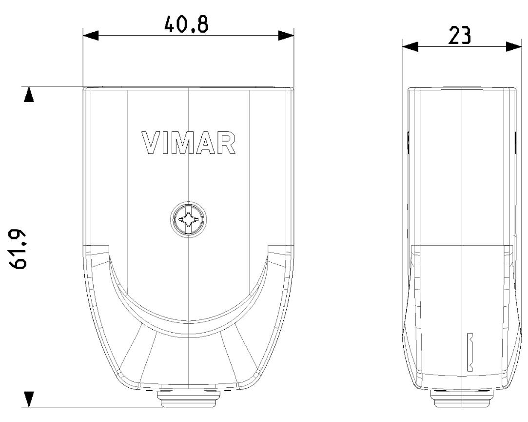 Presa bipasso mobile Vimar 2P+T 16A P17/11 assiale bianco - 00223.B 05