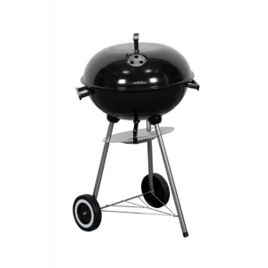 Barbecue carbonello diametro 44 cm con ruote nero - kit/094992