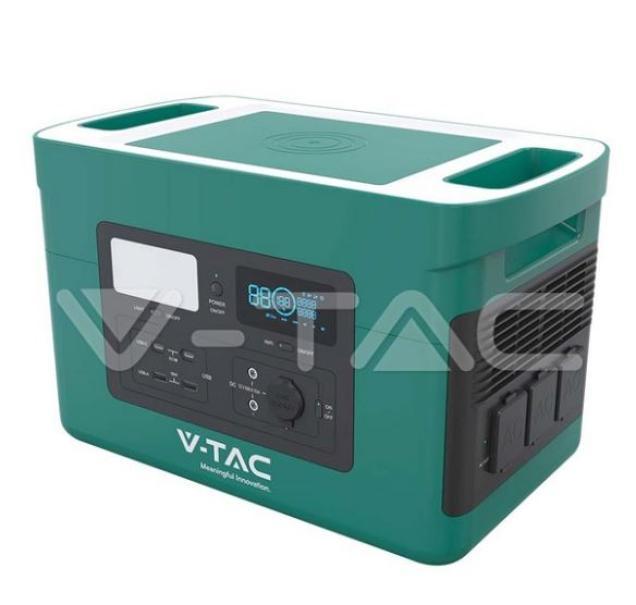 Power station portatile V-tac 1000W con batteria di accumulo LiFePO4 VT-1001N - 11627 02