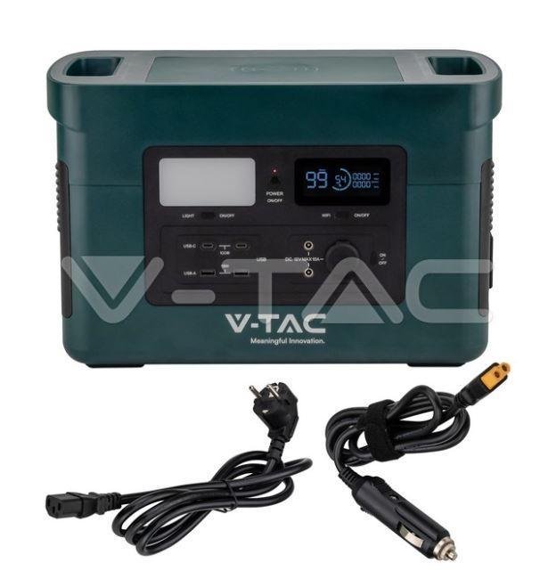 Power station portatile V-tac 1000W con batteria di accumulo LiFePO4 VT-1001N - 11627 03