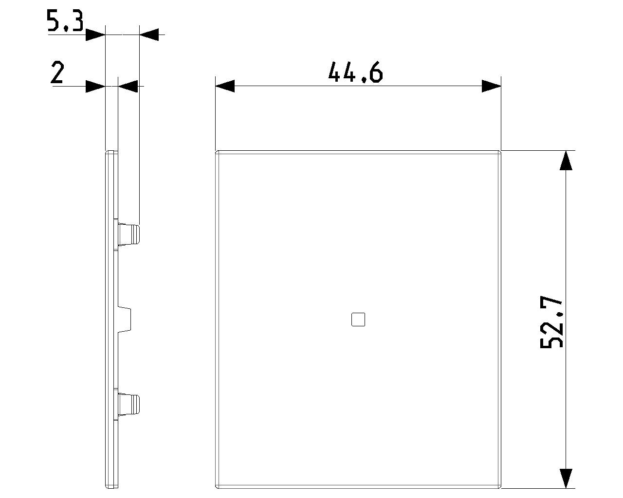 Tasto intercambiabile con simbolo neutro Vimar Linea 2M bianco - 31000A.2B 02