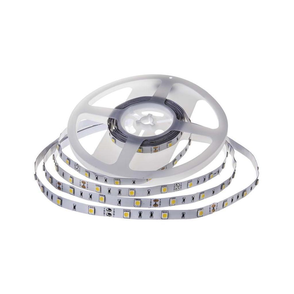 Striscia LED V-tac 12V 3000K IP20 5 metri VT-5050 - 212135 01