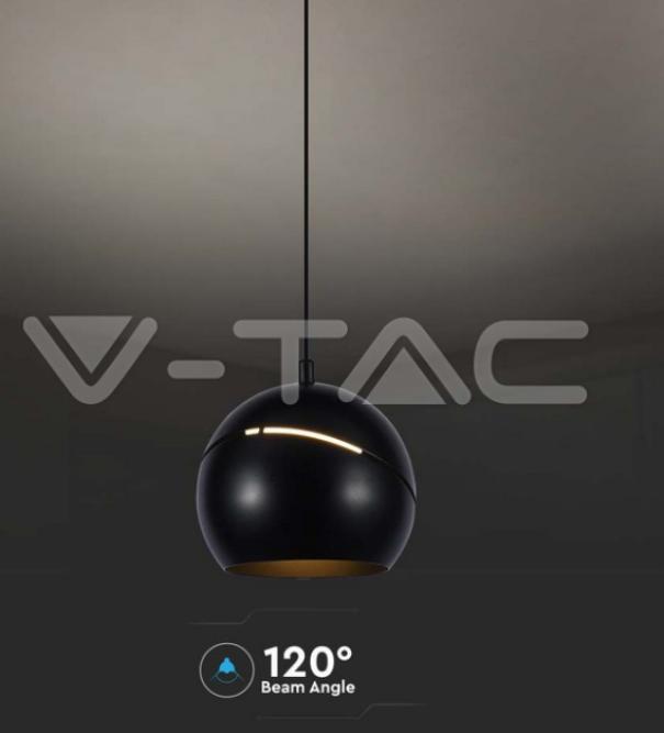 Sospensione led V-tac 8,5W 3000K nero VT-7796 -  7998 03