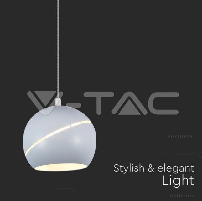 Sospensione led V-tac 8,5W 3000K bianco VT-7796 -  7999 02