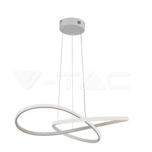 Sospensione decorativa led  20w 3000k diametro 50cm bianco vt-7799 - 8013