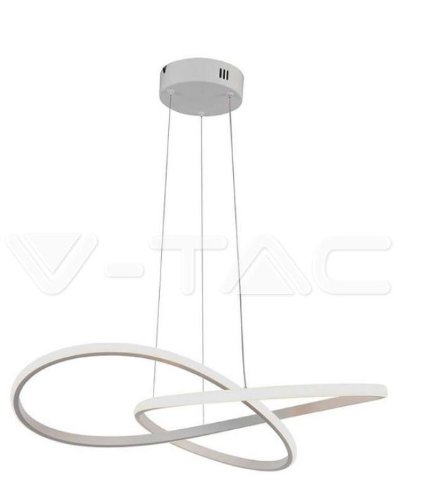 Sospensione decorativa led V-tac 20W 3000K diametro 50cm bianco VT-7799 - 8013 01