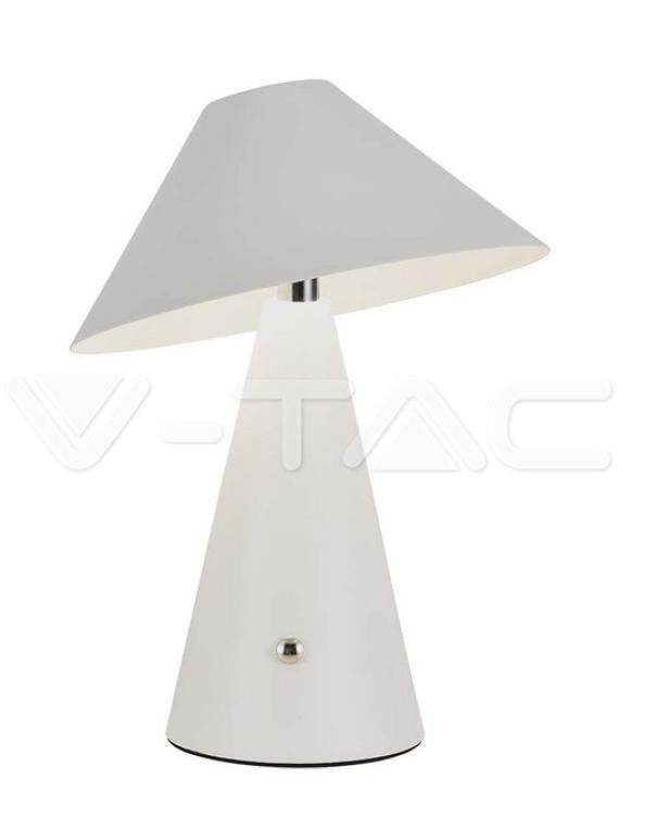 Lampada da tavolo led V-tac ricaricabile 3W 3000K bianco VT-1051 - 7948 01