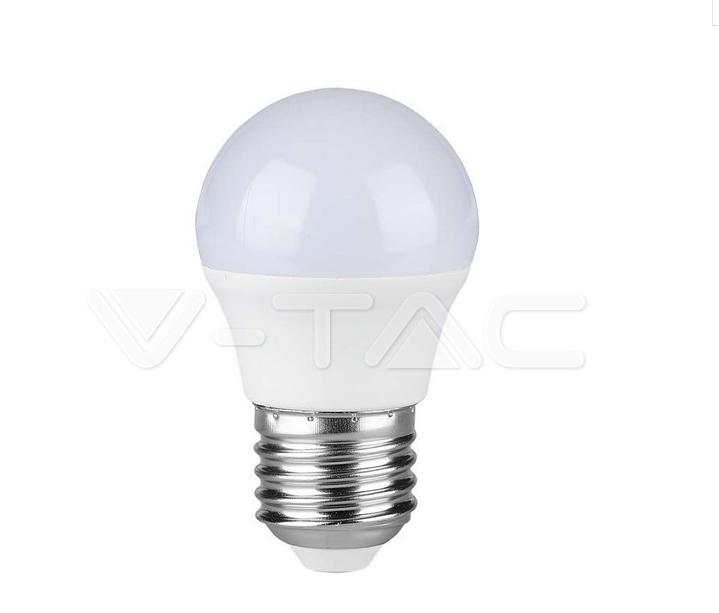 Lampadina led G45 V-tac chip Samsung 6,5W E27 3000K VT-290 -  21866 01