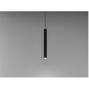 Sospensione tubolare led 7,5w luce calda 3000k 230v da interno in alluminio verniciato colore nero dl031/ne