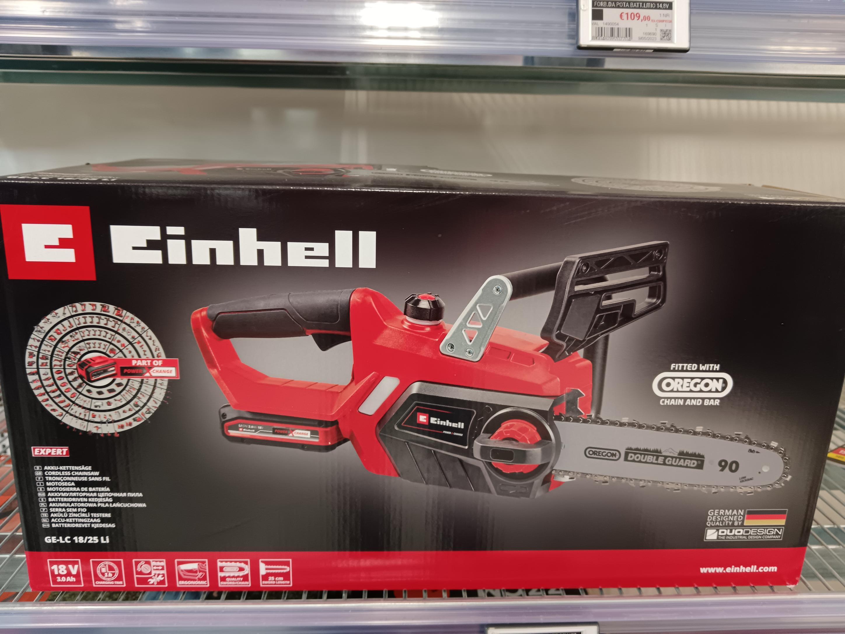 einhell einhell italia elettrosega a batteria ge-lc 18 li kit 4501760 - foto 1