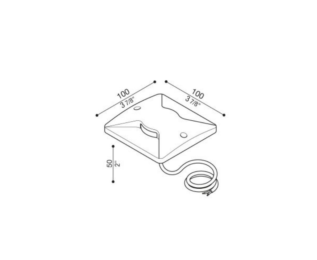 Lampada led da terra Lombardo CNC 99 Q2L 5w 2700k marrone - LL13711K2 02