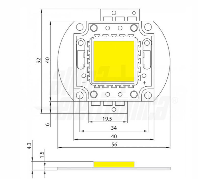 Led Alpha Elettronica COB 30W 4000k - LL5030NW 02