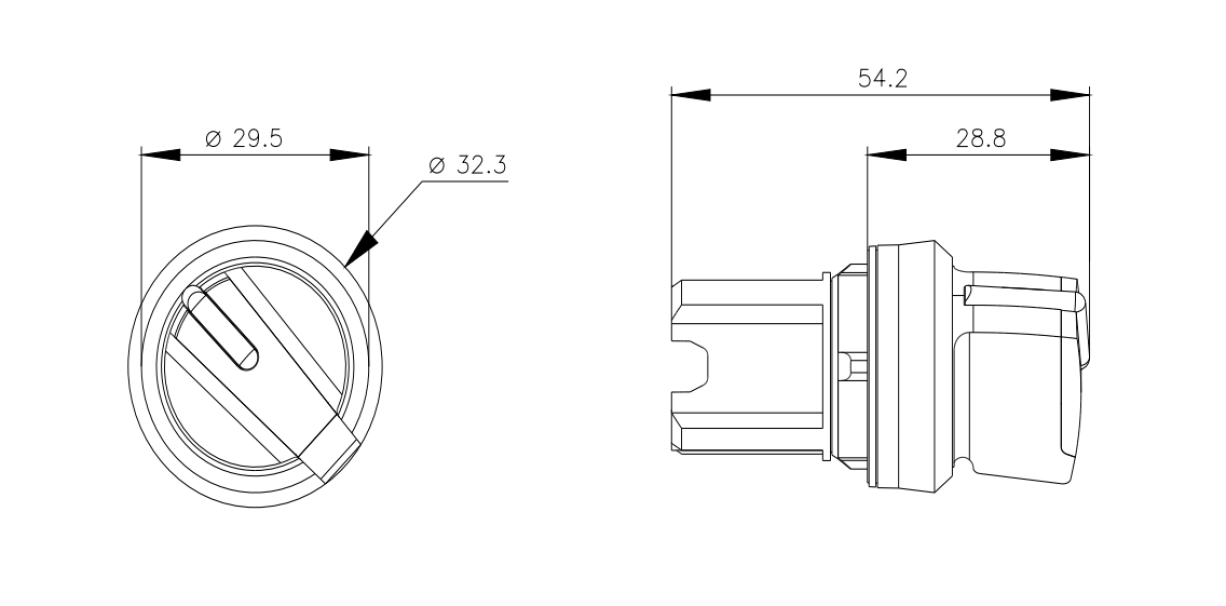 Selettore illuminabile rotondo Siemens 22mm argento - 3SU10522BF100AA0 02