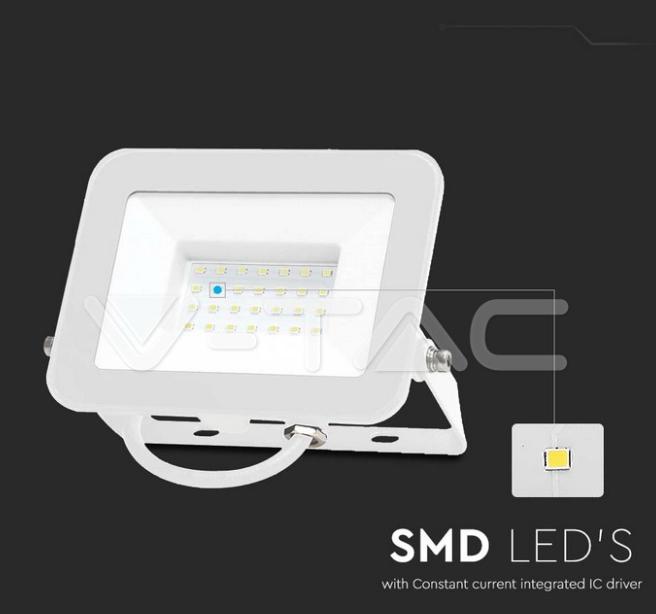 Proiettore led V-tac chip Samsung 30W 4000K IP65 bianco VT-44030 - 10024 02