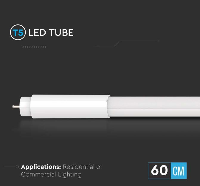 Tubo led T5 V-tac 8W 4000K G5 60cm VT-6005 -  216318 04