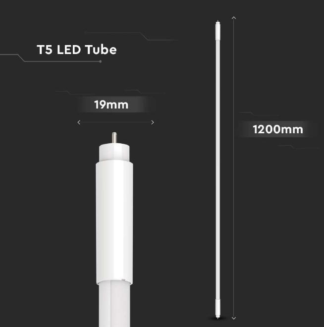 Tubo led T5 V-tac 16W 4000K 120cm G5 VT-1225  -  216320 04