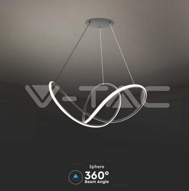 Lampada a sospensione led V-tac 49W 3000K corpo nero VT-7919-B  - 15340 03