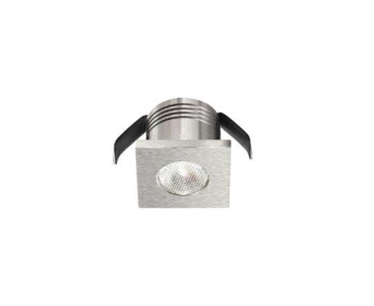 Faretto ad incasso led Gea Luce Glam 3W 4000K nichel - GFA902N 01