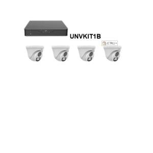 Kit tvcc con dvr  4 canali + 4 dome 2,8mm -  unvkit1b/dome