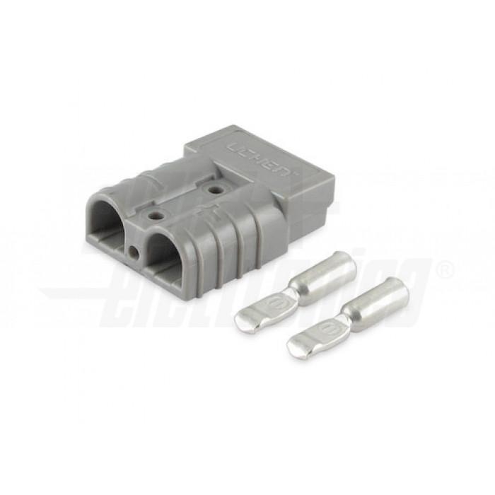 Connettore per batteria Alpha Elettronica max 50A 8mm2 grigio - 22-60/50 01