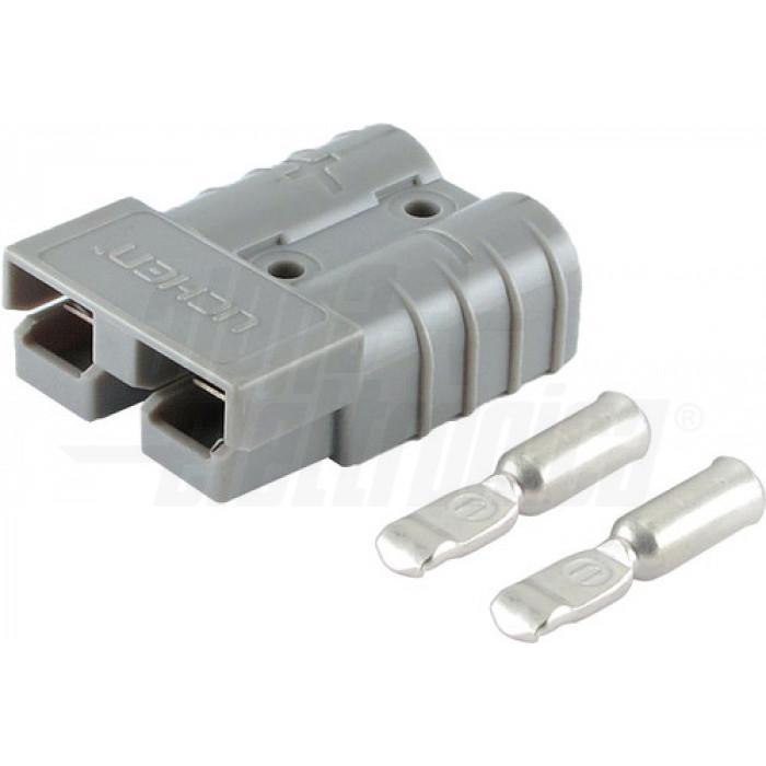 Connettore per batteria Alpha Elettronica max 50A 8mm2 grigio - 22-60/50 02