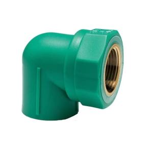 Gomito a 90 gradi ff  diametro 3/4 pollici x25 verde - carrpn000925