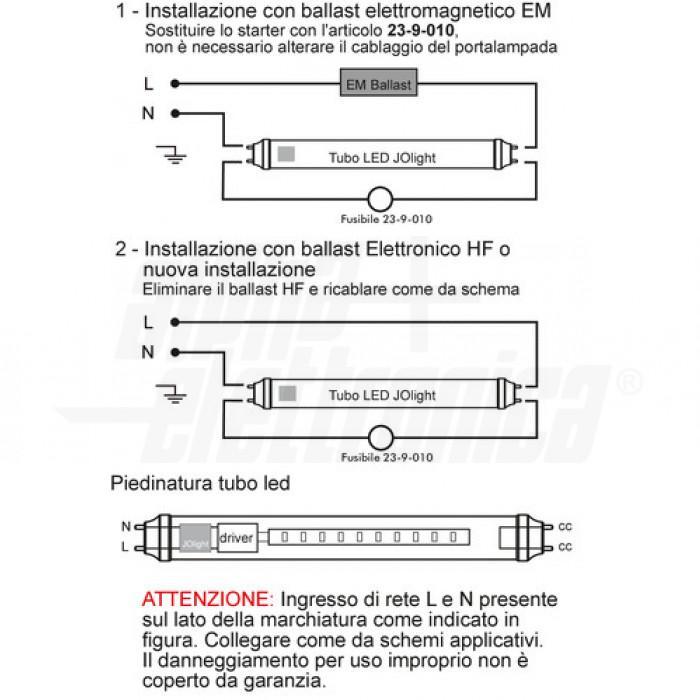 Tubo LED Alpha Elettronica in vetro 90cm T8 13W 4000K -  LT090-19NW 03