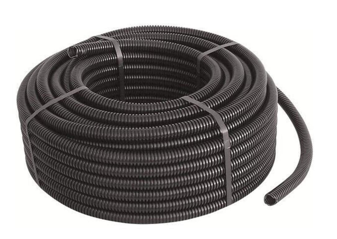 Corrugato con tirafilo Tubifor diametro 20mm da 50m nero - TF01020NT050 01