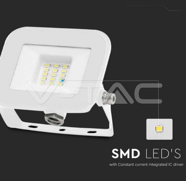 Proiettore led V-TAC chip Samsung 10W 3000K Bianco - 10011 06