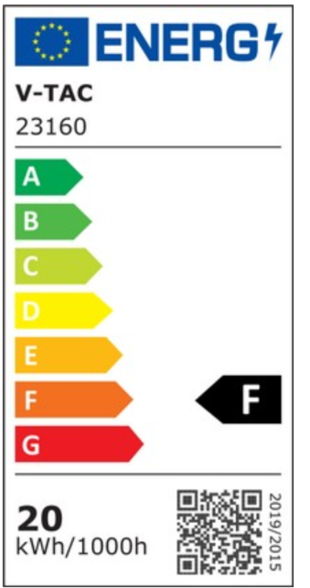 Plafoniera led V-tac 20W 3000-4000-6000K bianco VT-8222 - 23160 06