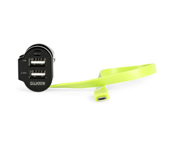 Caricabatteria per auto Nedis 1 micro usb e 2 usb - CH-023BL 04